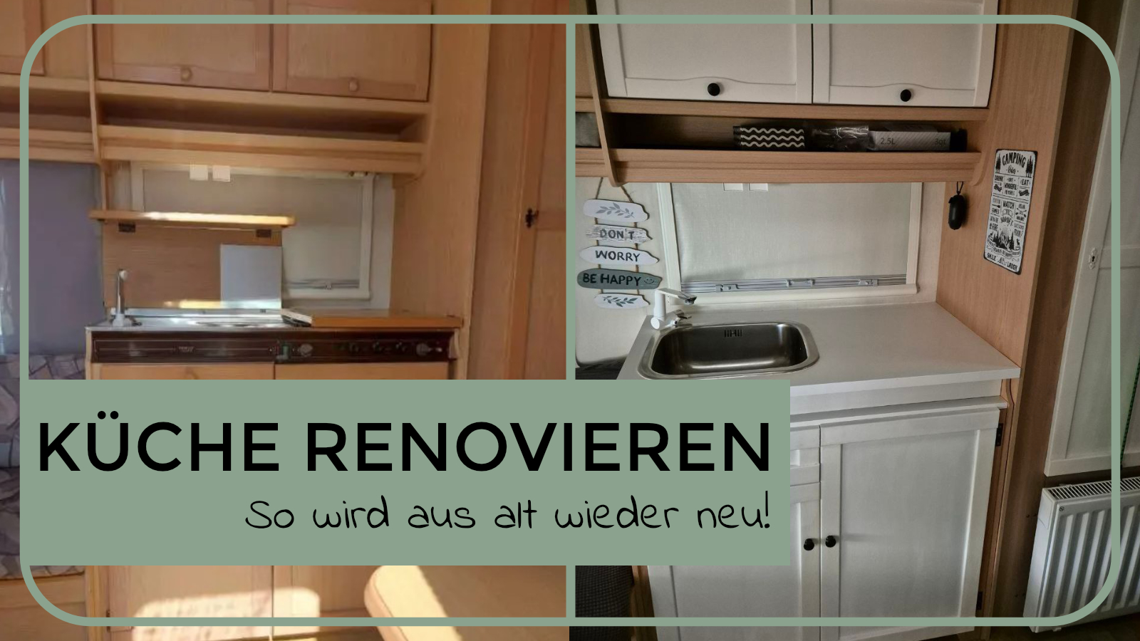 Küche im Wohnwagen oder Wohnmobil renovieren